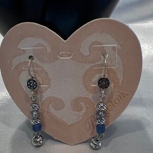 Brighton Silver Deja Blue Collection with Crystal beads NWT